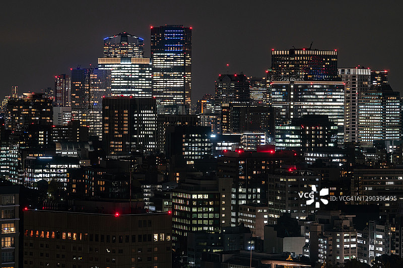 日本东京的城市建筑图片素材