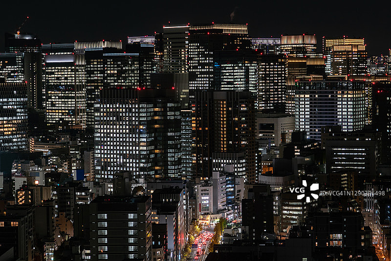 日本东京的城市建筑与街道图片素材