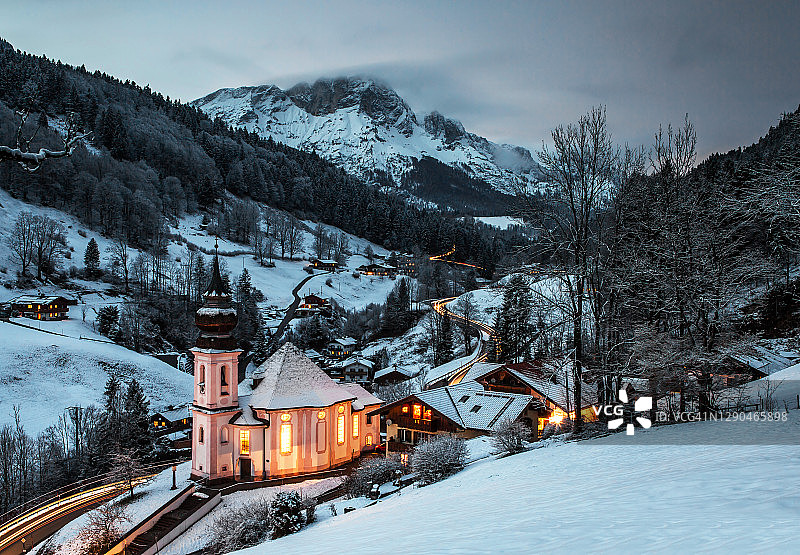 玛丽亚格恩（贝希特斯加登地区/巴伐利亚/德国）图片素材