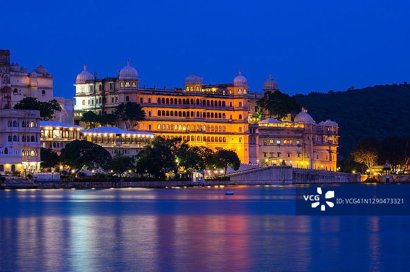 乌代浦城市宫殿图片素材