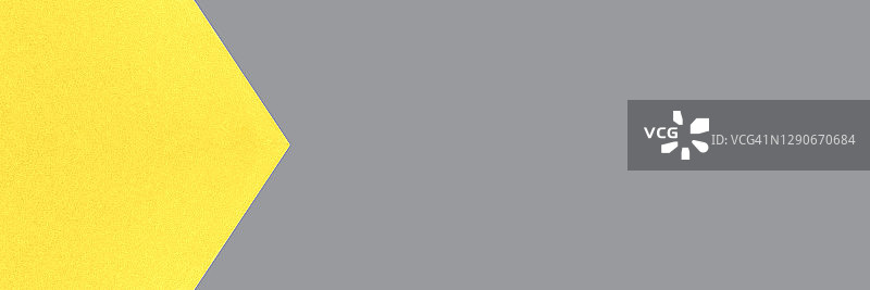 由黄色和灰色抽象几何纸背景制成的banner图片素材