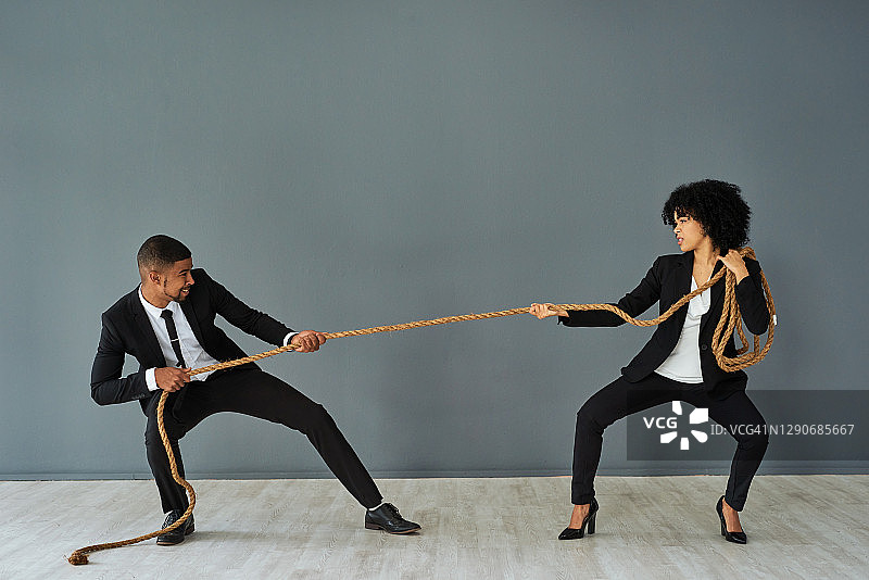 不同的立场，同样的获胜愿望图片素材