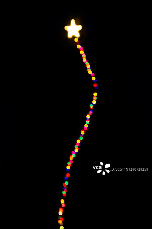 户外圣诞灯饰图片素材