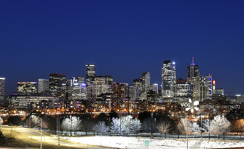 丹佛城市天际线图片素材