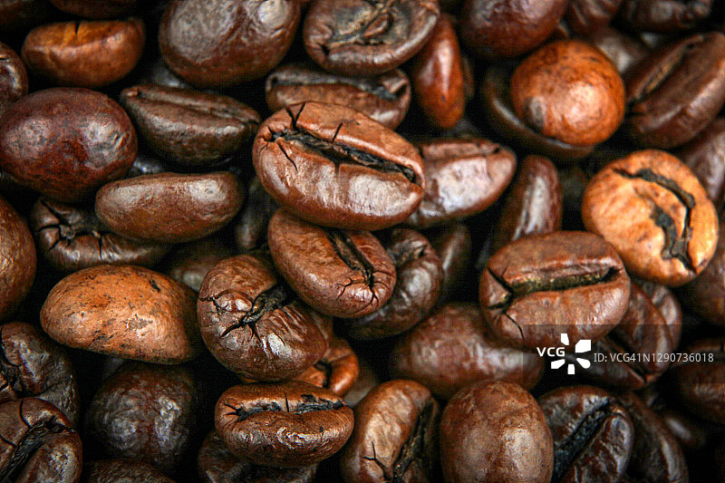 咖啡豆背景特写图片素材