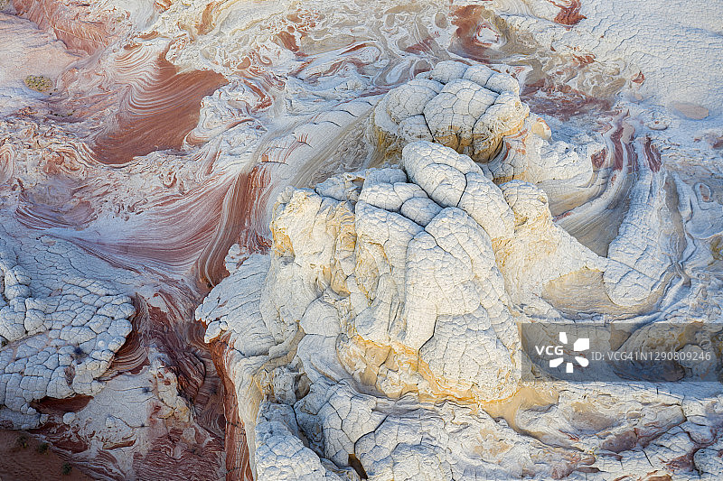 砂岩侵蚀的航拍景色图片素材