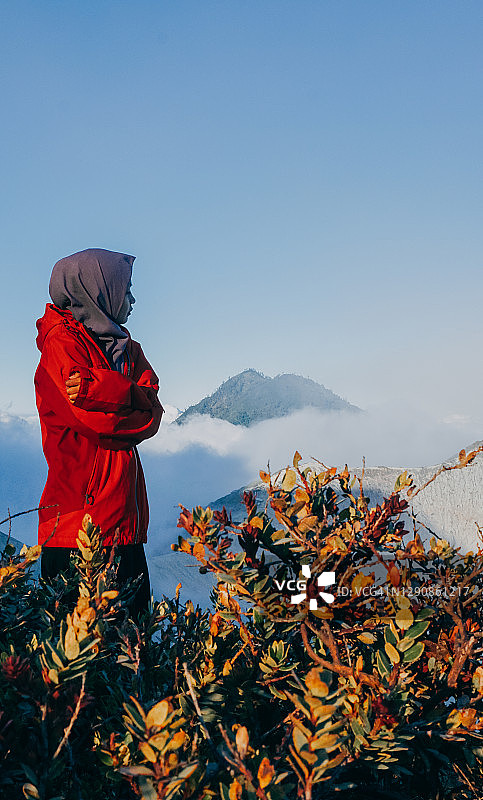 印度尼西亚东爪哇岛伊真火山风光图片素材