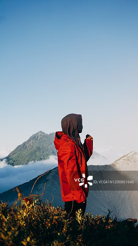 印度尼西亚东爪哇岛伊真火山风光图片素材