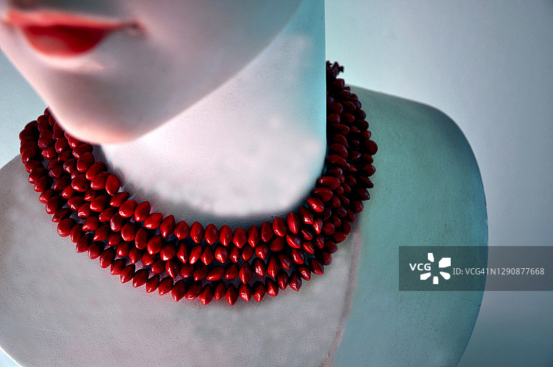 红豆幸运种子项链，鸡母珠种子图片素材