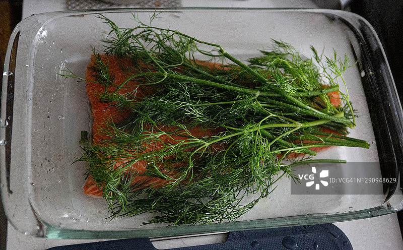 制作腌三文鱼图片素材