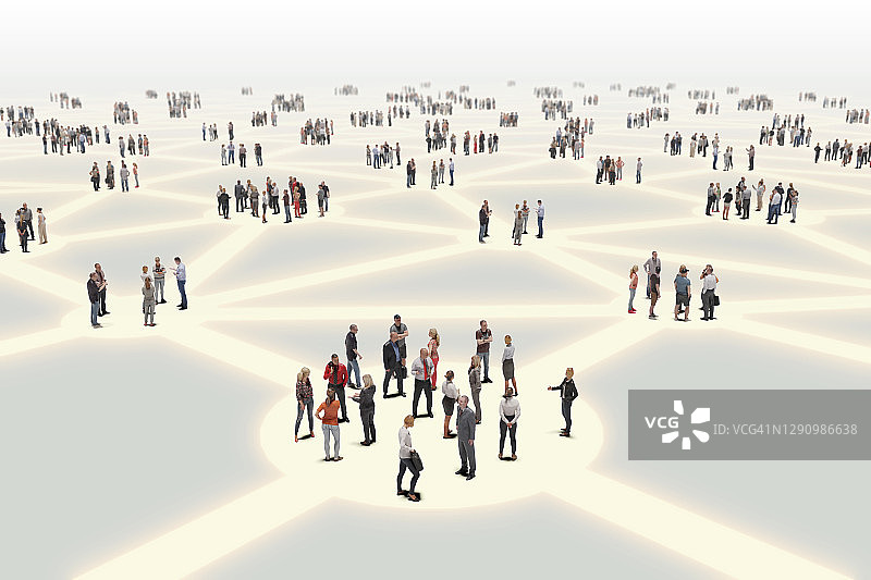 人际网络连接图片素材