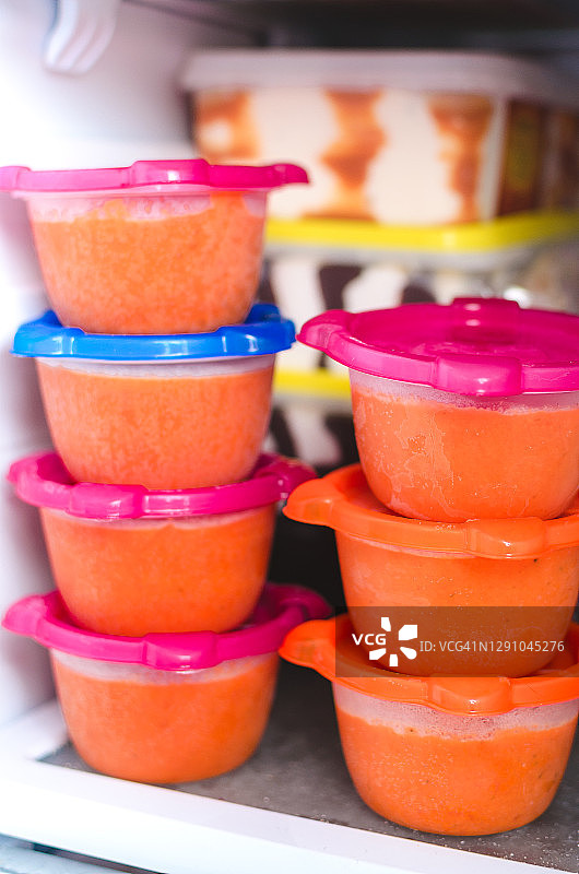 储存在冰箱里的食物图片素材