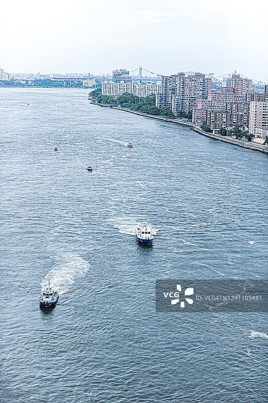 曼哈顿东河风光图片素材