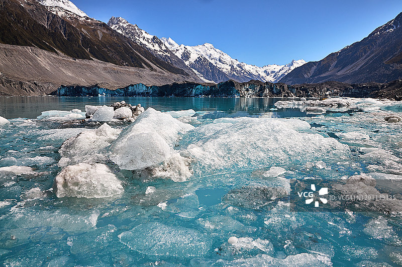 塔斯曼冰川湖冰山图片素材