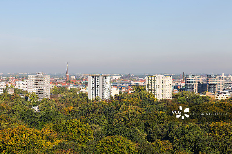 柏林天际线（蒂尔加滕和莫阿比特区）图片素材
