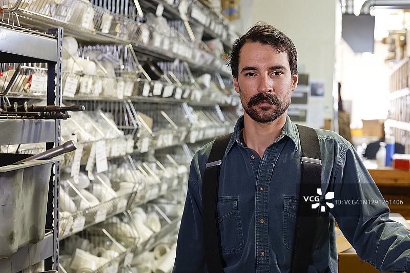 美国水管工肖像图片素材