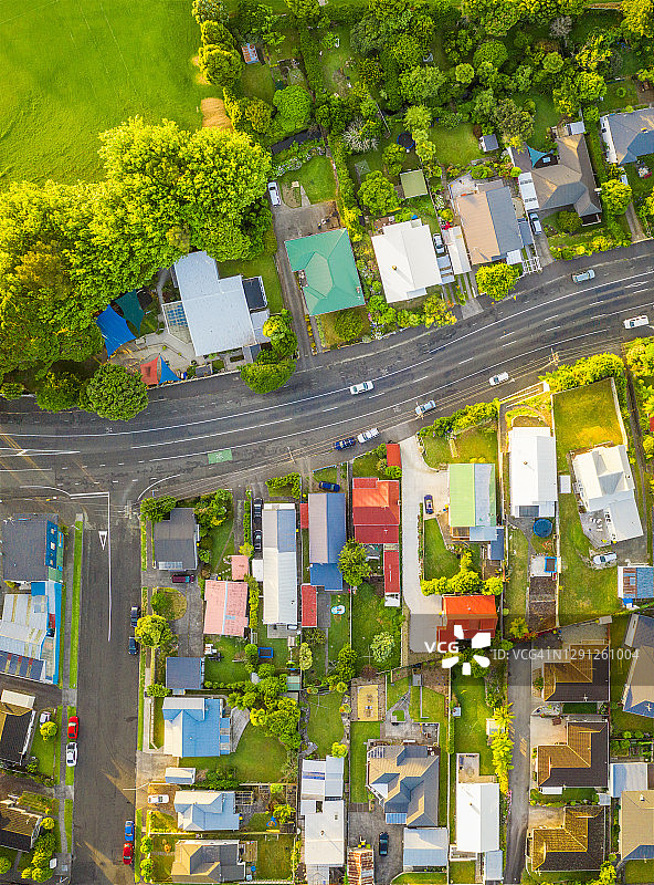 夏季城镇鸟瞰图图片素材