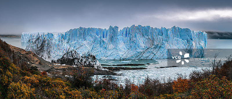 莫雷诺冰川全景图片素材