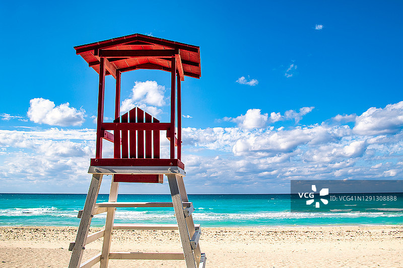 古巴马坦萨斯省巴拉德罗海滩图片素材