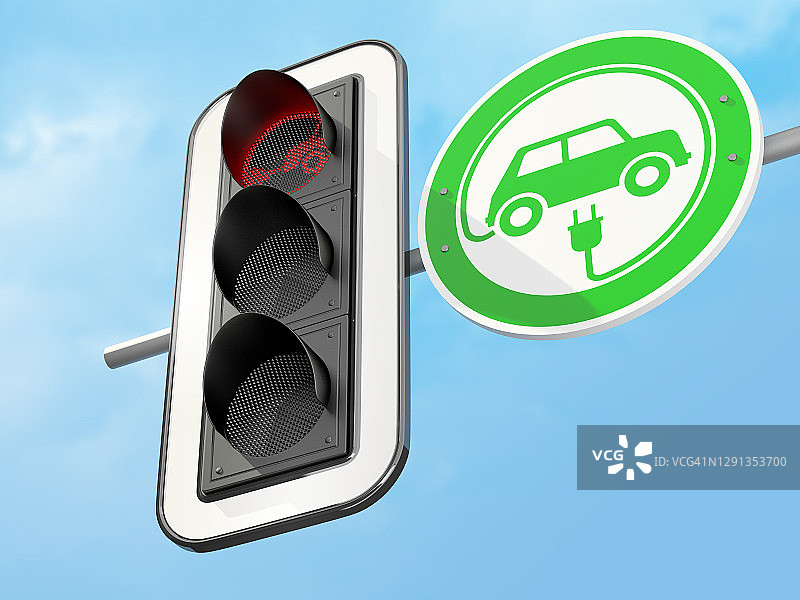 禁止柴油和汽油汽车概念图图片素材