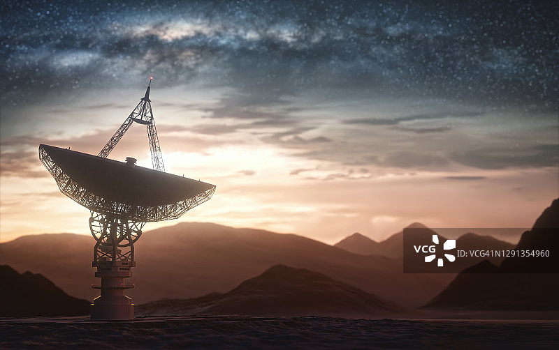 卫星天线，插图图片素材