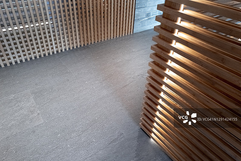 现代建筑的内部空间高视角图图片素材