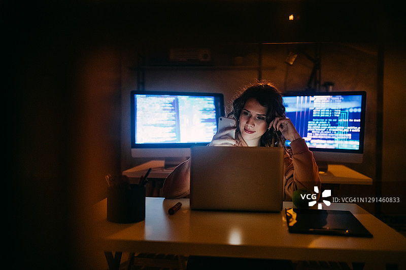 在家工作图片素材