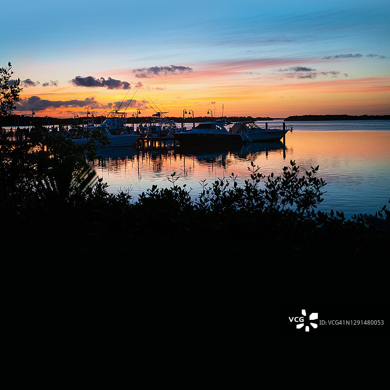 佛罗里达群岛日落景色-拉哥岛图片素材