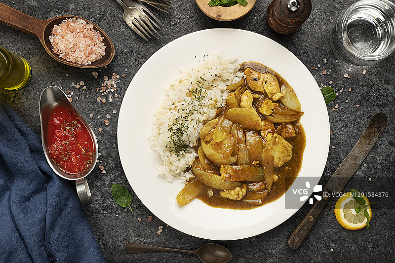 咖喱鸡肉图片素材