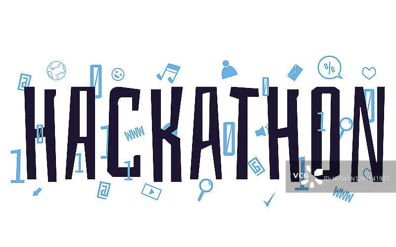 黑客马拉松编程活动扁平风矢量banner图片素材