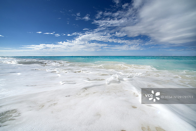 格雷斯海湾海滩，普罗维登西亚莱斯岛图片素材