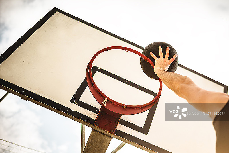 手部篮球得分图片素材