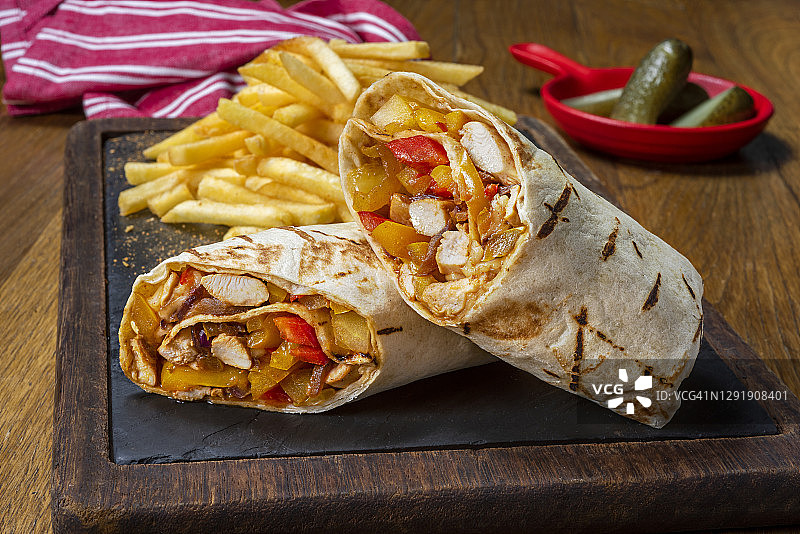 鸡肉卷图片素材