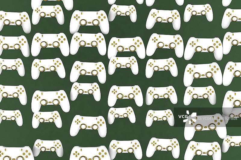 白色金色游戏机图案图片素材