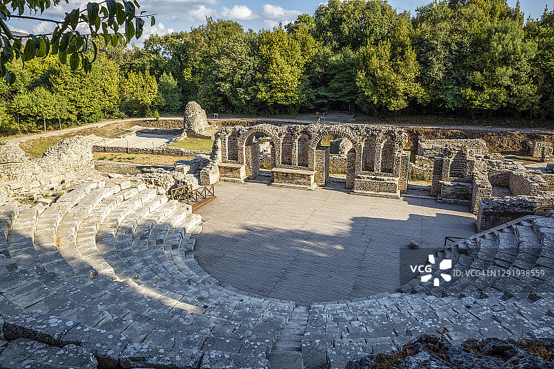 阿尔巴尼亚发罗拉州，布特林特，布特罗图姆古剧院图片素材