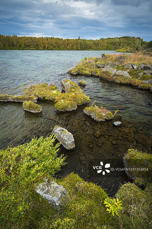 冰岛北部米湖秋季风光图片素材