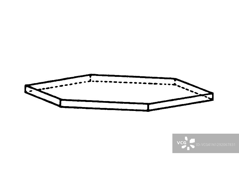 矿物和宝石的晶体形态古董插画 - 六方晶系矿物学图片素材