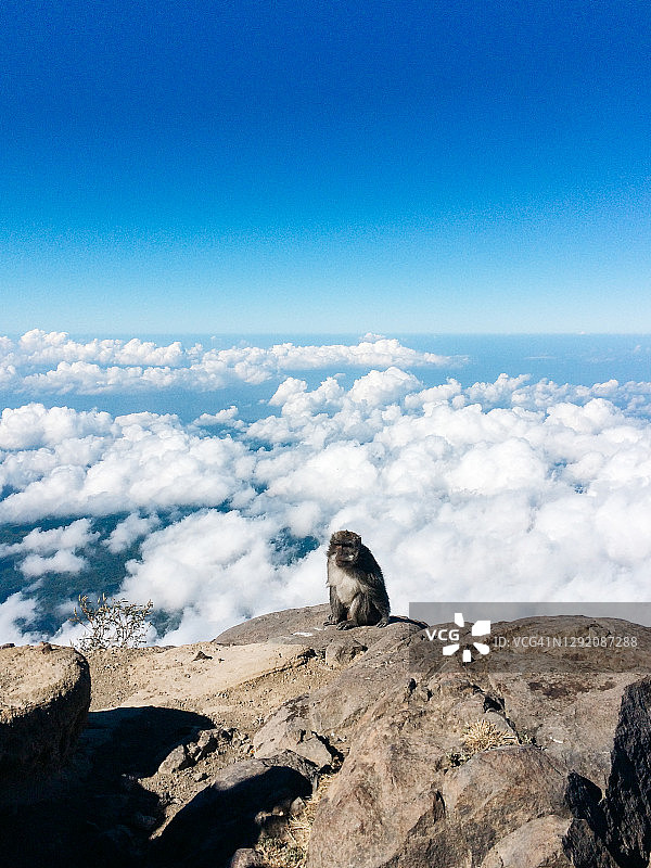 攀登阿贡火山，印度尼西亚巴厘岛图片素材