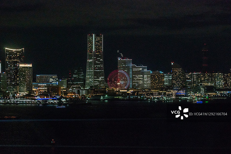 日本横滨市的摩天大楼图片素材