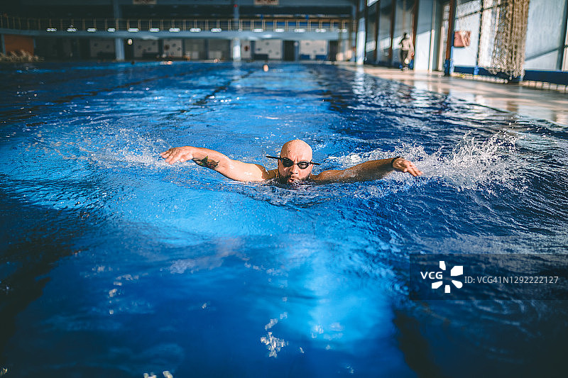 完美的蝶泳！图片素材