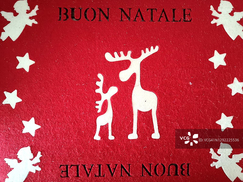 意大利语“圣诞快乐”餐垫图片素材