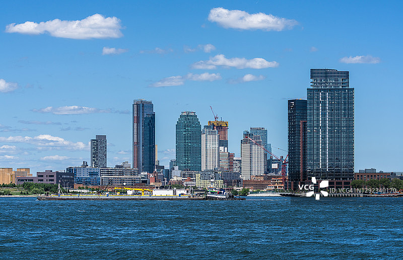 纽约布鲁克林绿点和皇后区长岛市图片素材