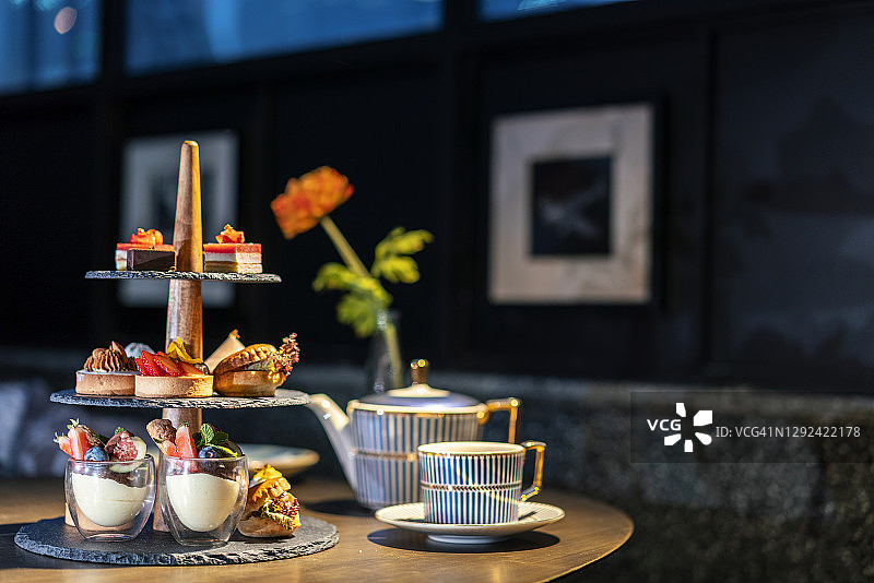 下午茶甜点特写图片素材