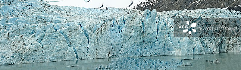 冰川表面全景图片素材
