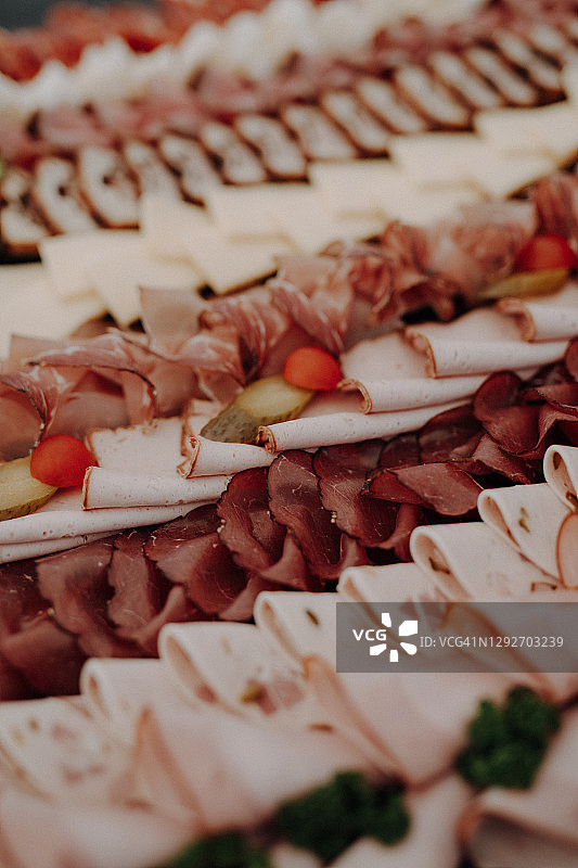 肉拼盘开胃小吃图片素材