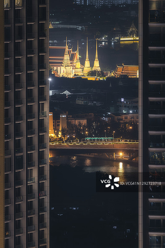 泰国曼谷大皇宫天际线图片素材