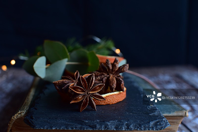 八角茴香的特写镜头图片素材