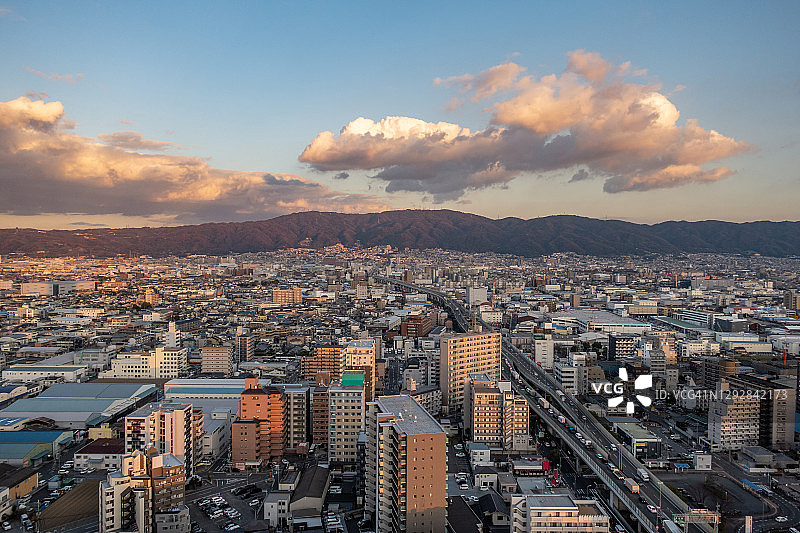 日本大阪府东大阪市风光图片素材