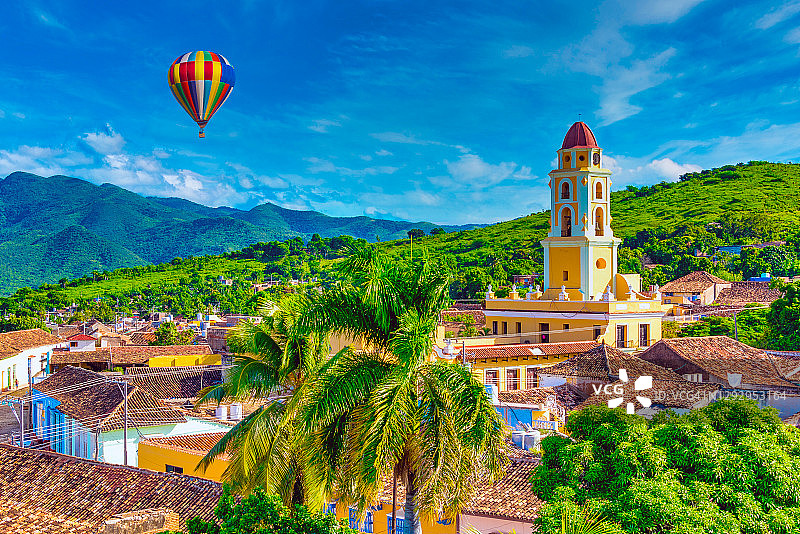 特立尼达、古巴数字增强图片素材