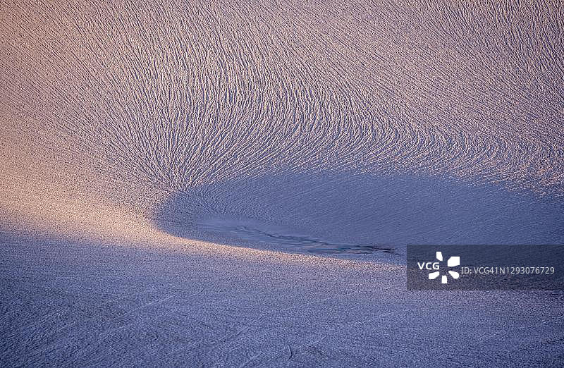 图尔冰川的雪地细节，法国图片素材